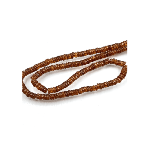 High Quality Natural Hessonite Garnet Smooth Heishi Tier Shape Beads Size 5 to 6 Mm 17 Inches Strand Price