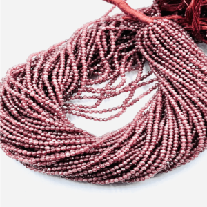 High Quality Natural Red Garnet Faceted Rondelle Beads Size 2mm to 2:5mm Approx. 13 Inches Strand.