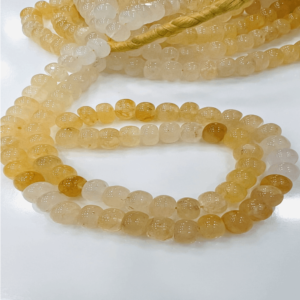 New Design Bulk Supply Natural Yellow Aventurine Smooth Rondelle Beads Size 8 to 10mm Approx 8 Inches Strand 100% Natural