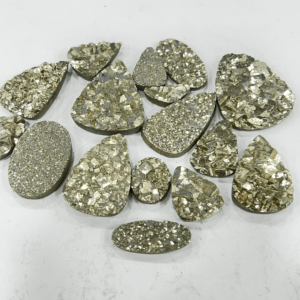 High Quality Natural Gold Pyrite Gemstone Cabochon Free Form Mix Shape Mix Size Wholesale Lot.