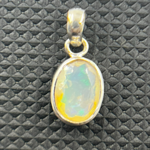 Moonlit Opal Magic Sterling Silver Pendant Ethiopian Opal Cut Stone 925 Sterling Silver Pendent