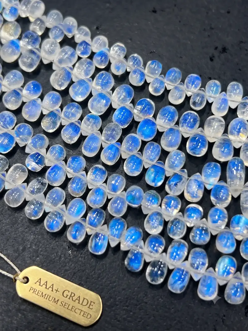 Natural Briolette Gemstone Beads