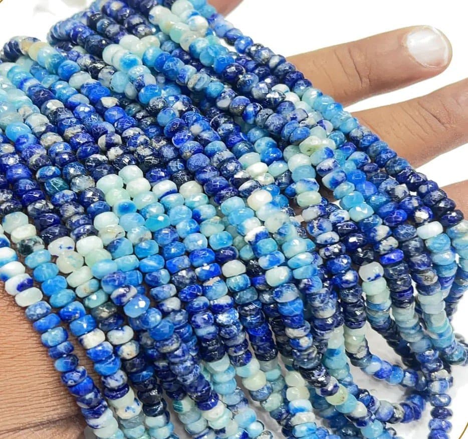 Faceted and Smooth Rondelle Beads