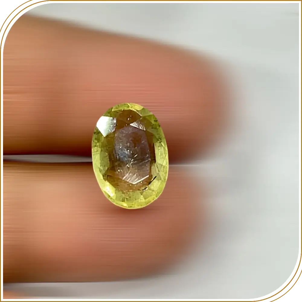 Natural Yellow Aquamarine Loose Gemstone Cut Stone Oval Shape Size 14x10x5mm Weight 4.90ct