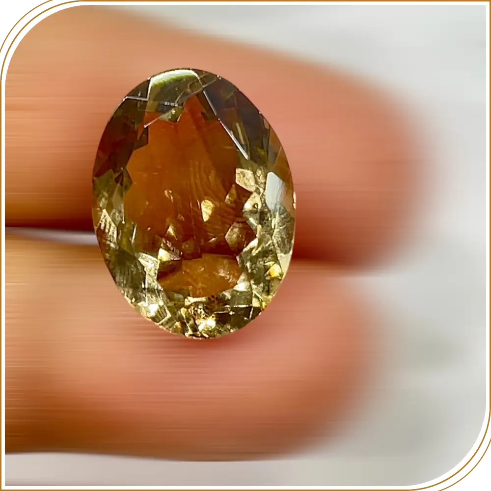 Natural Smokey Quartz Loose Gemstone Cut Stone Oval Shape Size  15x20x9mm Weight 15.80ct