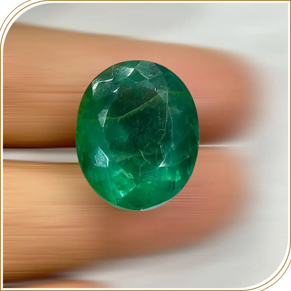 Natural Green Fluorite Loose Gemstone Cut Stone Oval Shape Size 24x19x14mm Weight -50.40ct
