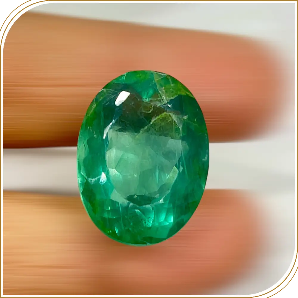 Natural Green Fluorite Loose Gemstone Cut Stone Oval Shape Size 25x19x14mm Weight -48.80ct