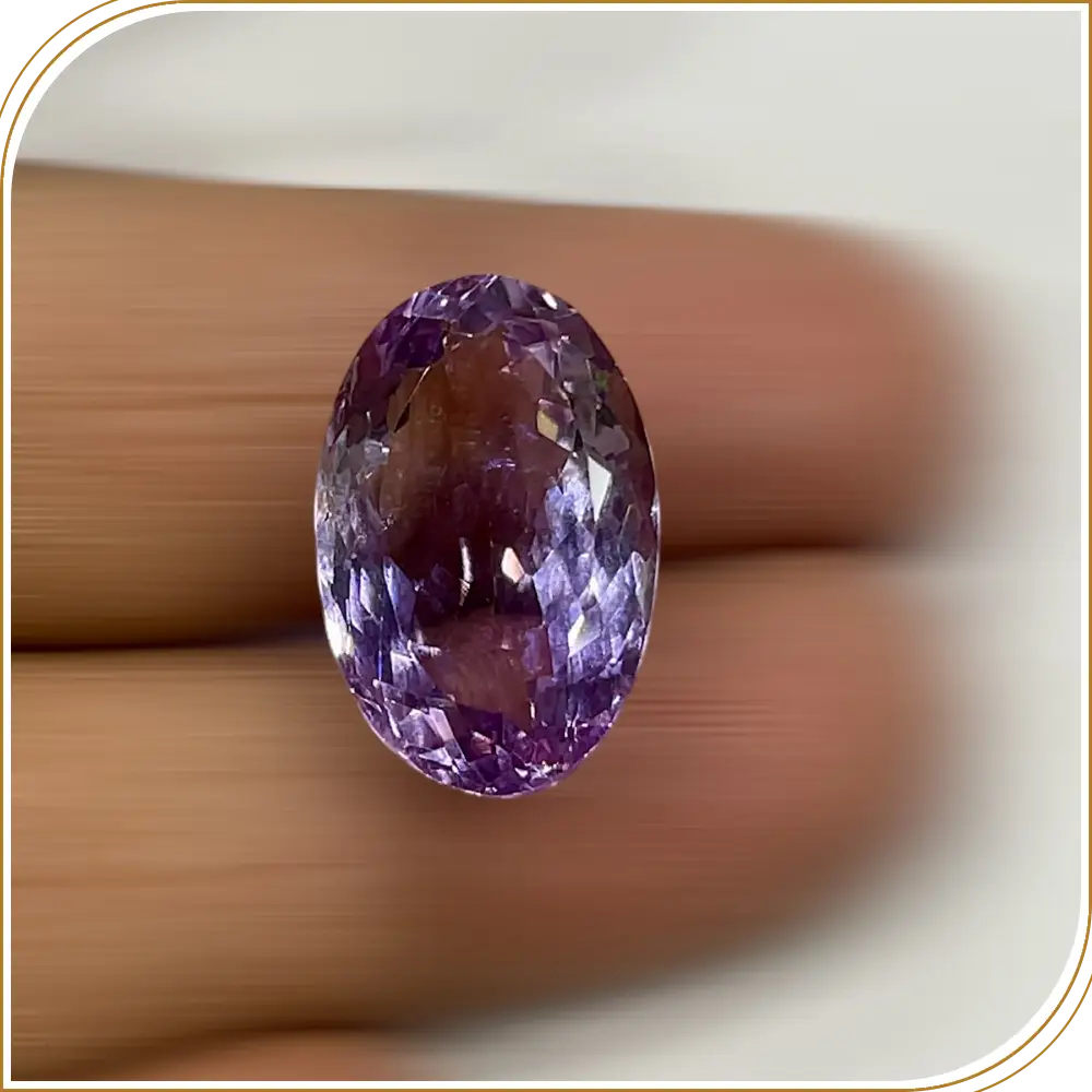 Natural Light Pink  Amethyst Quartz Loose Gemstone Cut Stone Oval Shape Size 21x14x9mm Weight -14.90ct