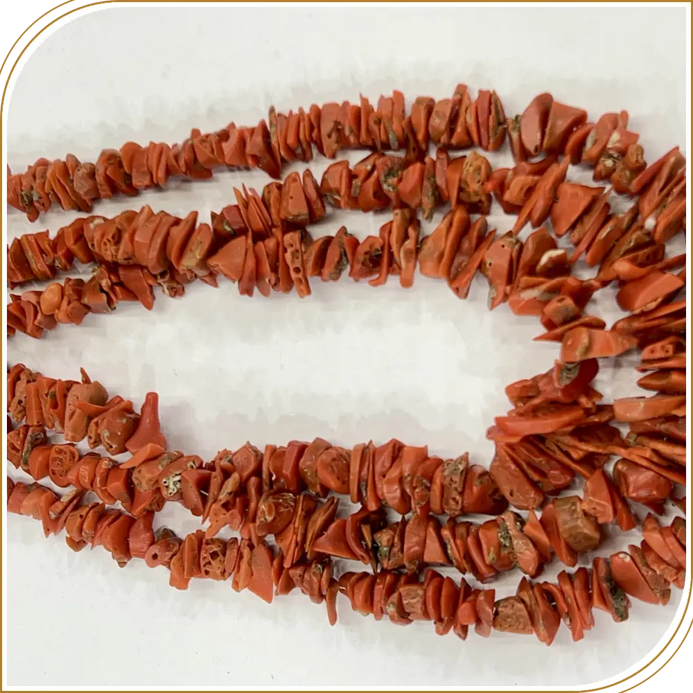 AAA Natural Red Italian Coral Smooth Ancut Shape Beads Size 10-12 MM Approx 20 Inches Strand