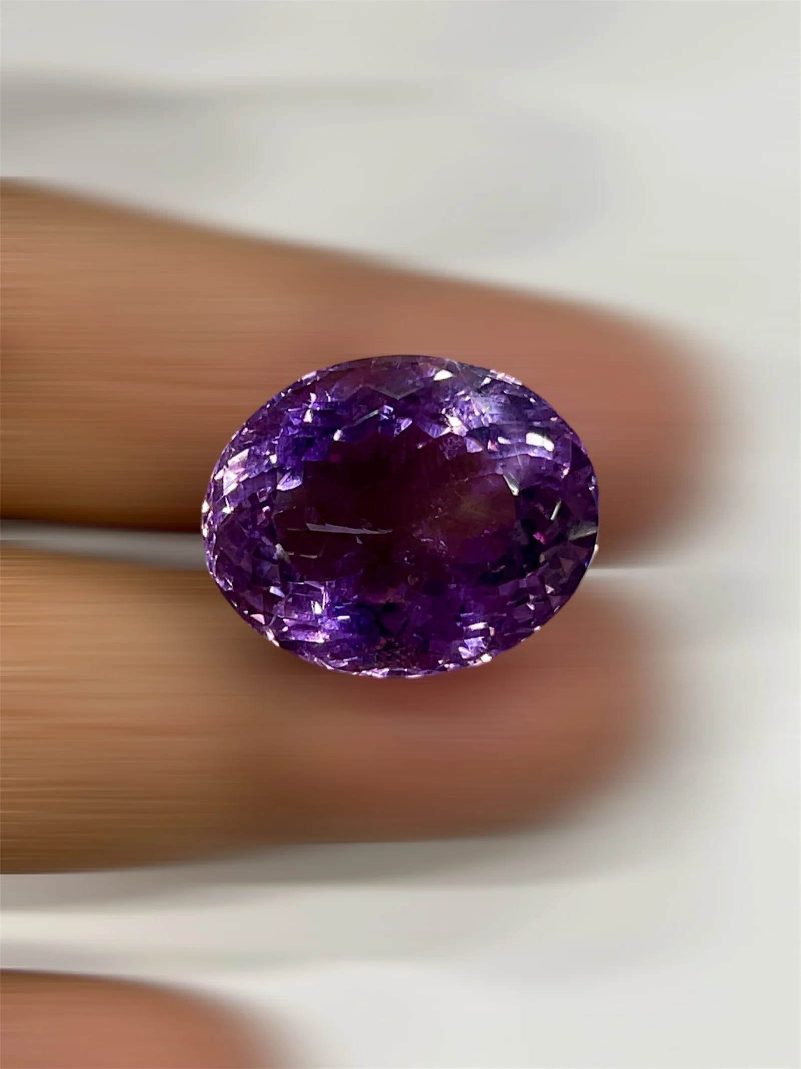 Natural Dark Purple Amethyst Quartz Loose Gemstone Cut Stone Oval Shape Size 23x19x14mm Weight -36.10ct