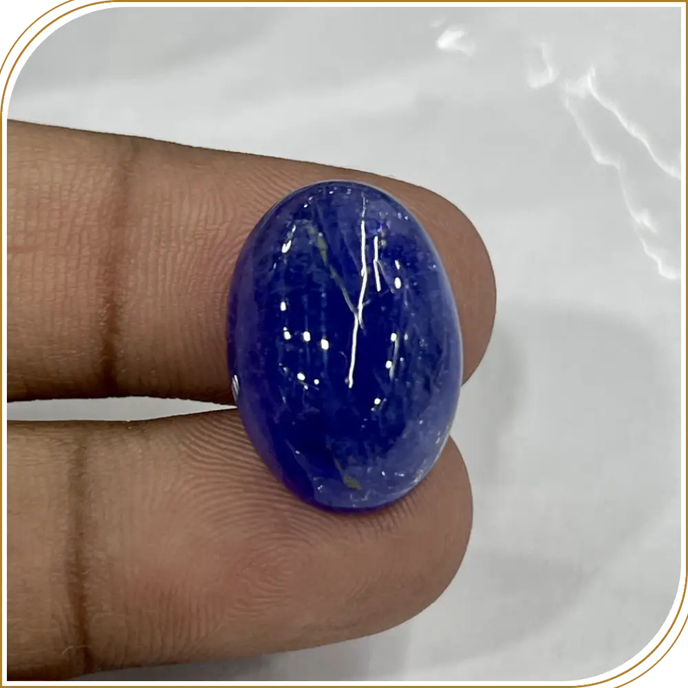 Tanzanite Loose Gemstone Cabochon Oval Shape Weight - 27.15ct Size - 22x15x9mm