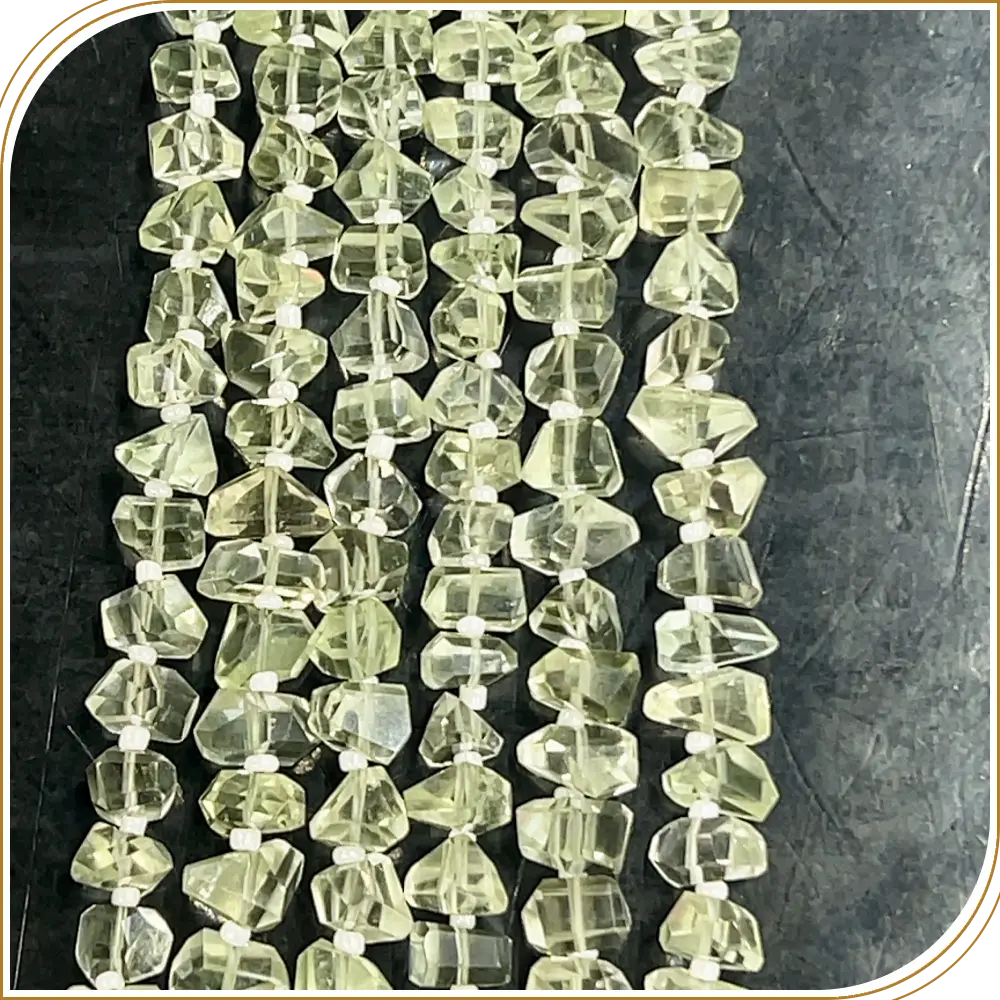 Elegant High Quality Natural Green Amethyst Quartz Tiny Nuggets Loose Gemstone Beads Size 6-7mm Approx. 8 Inches Strand  a Soft, Serene Green With a Luxurious Feel, Perfect for Soothing Designs