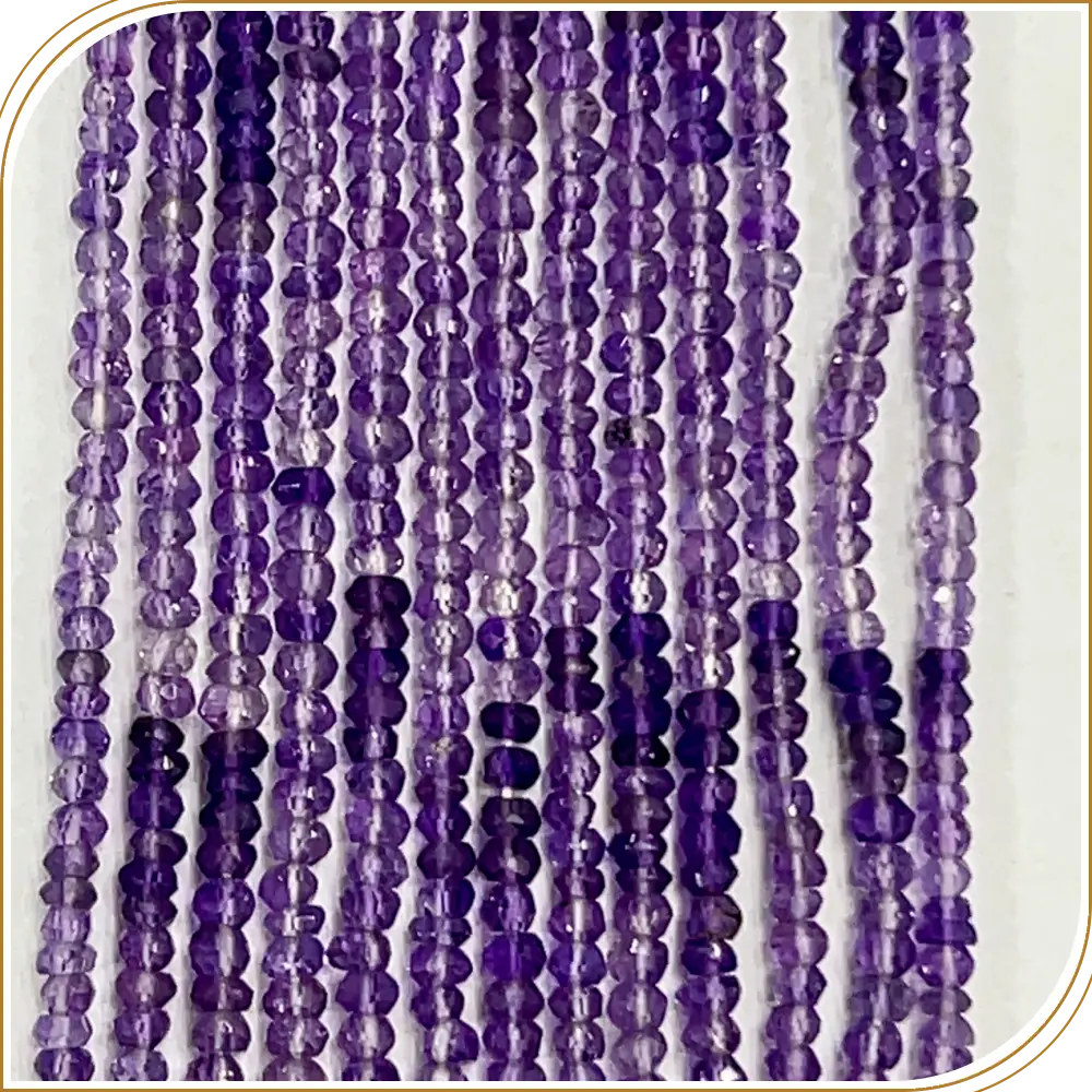 AAA Natural Shaded Pink Quartz Loose Gemstone Faceted Rondelle Beads – Elegant 4mm Beads for Soft, Feminine Designs – 14 Inches Strand