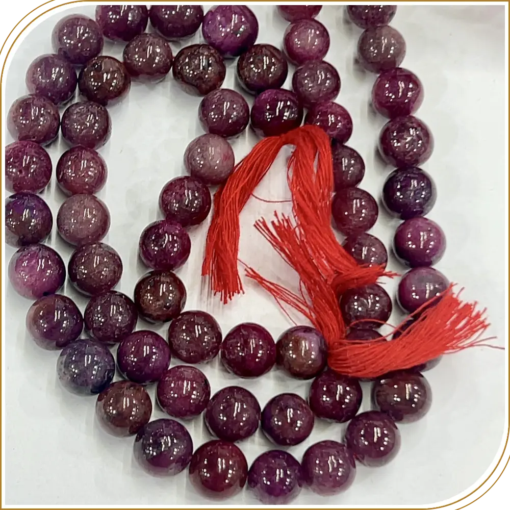 AAA Natural African Red Ruby Loose Gemstone Smooth Round Ball Beads Size 10mm 14 Inches Strand, High-Quality Red Rubies For Luxury Designs