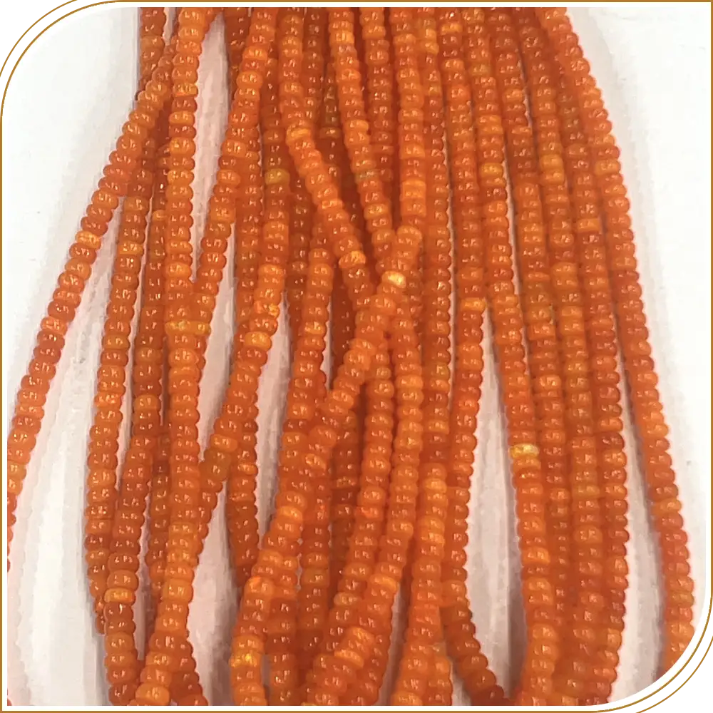 AAA Natural Orange Dyed Ethiopian Opal Loose Gemstone Smooth Rondelle Shape Beads Size 3-5mm Approx. 14 Inches Strand, Warm Orange Stones Perfect For Autumn-Inspired Jewelry