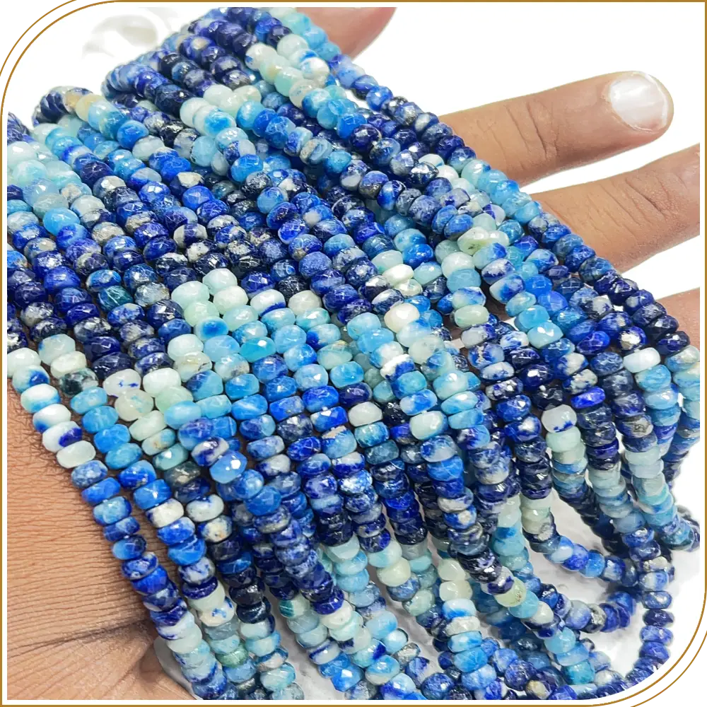 Atiral Afganite Faceted Rondelle Beads Size 5-6mm 17 Inches Strand