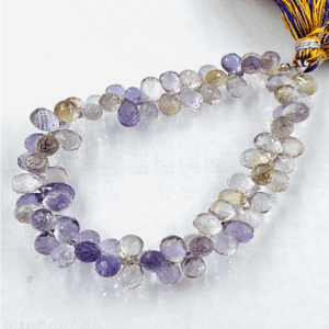 Aaa High Quality Natural Ametrine Quartz Faceted Teardrops Shape Briolettes Size 5-6mm Approx Wholesale Price
