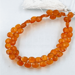 Aaa High Quality Natural Red Carnelian Faceted Heart Shape Briolettes Size 5-6mm Approx Wholesale Price