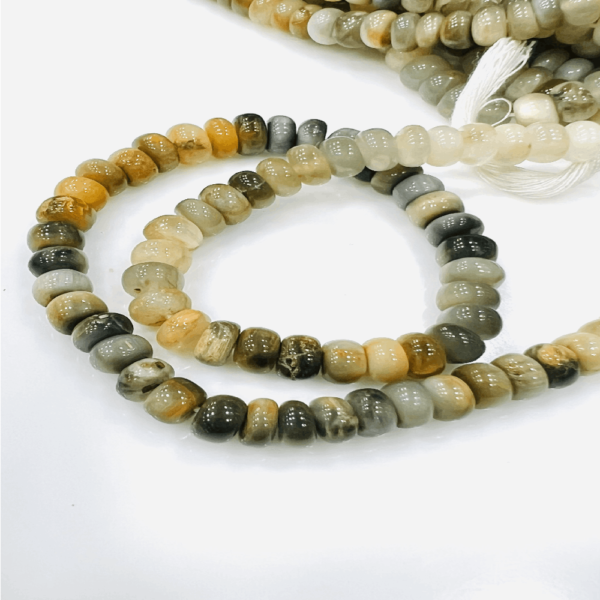 New Wholesale Price Natural Cats Eye Smooth Rondelle Beads Size 8 to 12mm Approx 8 Inches Strand 100% Natural