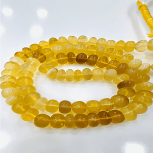 Premium Grade Wholesale Natural Yellow Opal Smooth Rondelle Beads Size 8 to 10mm Approx 8 Inches Strand 100% Natural