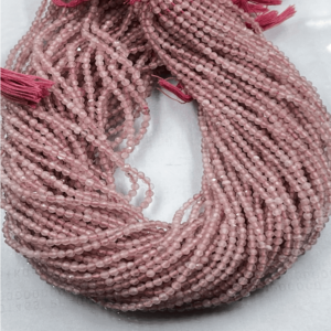 Wholesale 100% Natural High Quality Natural Pink Strawberry Quartz Faceted Rondelle Beads Size 2mm to 2:5mm Approx. 13 Inches Strand.