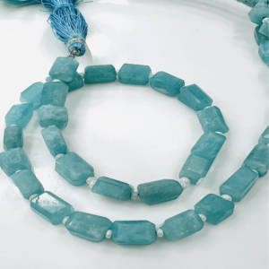 Trending Design Natural Amazonite Faceted Nuggets Beads Size 12x16mm Approx 14 Inches Strand 100% Natural
