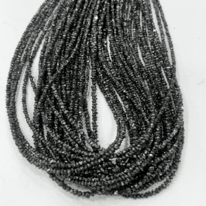 Fashion Jewelry 15 Inches Top Quality Natural Black Diamond Uncut Shape Beads Wholesale Price