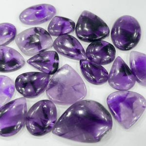 High Quality Natural Purple Star Amethyst Gemstone Cabochon Free Form Mix Shape Mix Size Wholesale Lot.