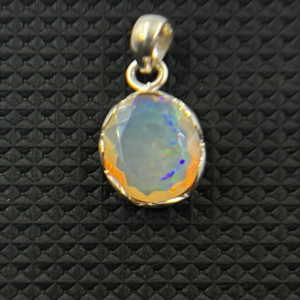 Silver Whispers Ethiopian Opal Beauty Pendant Ethiopian Opal Cut Stone 925 Sterling Silver Pendent