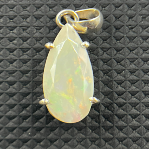 Silver Moonstone Ethiopian Opal Pendant Ethiopian Opal Cut Stone 925 Sterling Silver Pendent