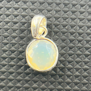 Celestial Fire Sterling Silver Opal Pendant Ethiopian Opal Cut Stone 925 Sterling Silver Pendent