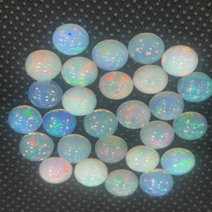 Natural Ethiopian Opal 8x8mm Round Cabochon Cabochons Semiprecious Stones for Jewelry Gemstone Cabochon