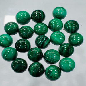 High Quality Natural Malachite 8x8mm Round Cabochon Wholesale Lot Natural Crystal Stones Gemstone Cabochon Manufacturer